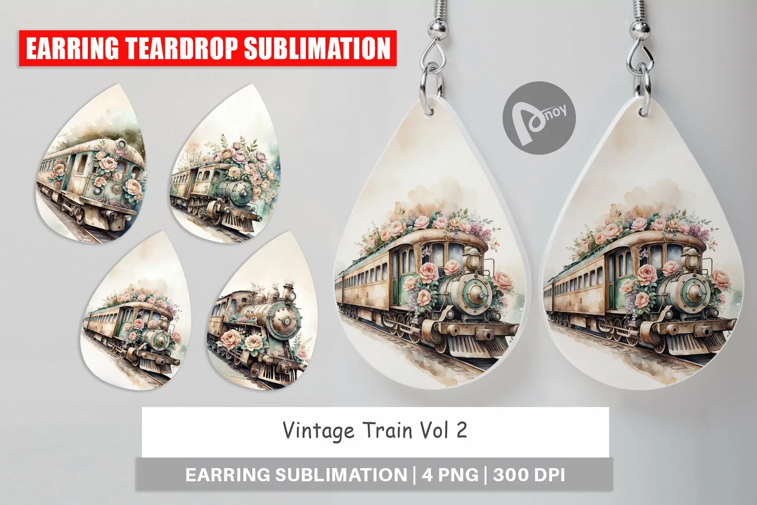 Earring Vintage Train product image 1