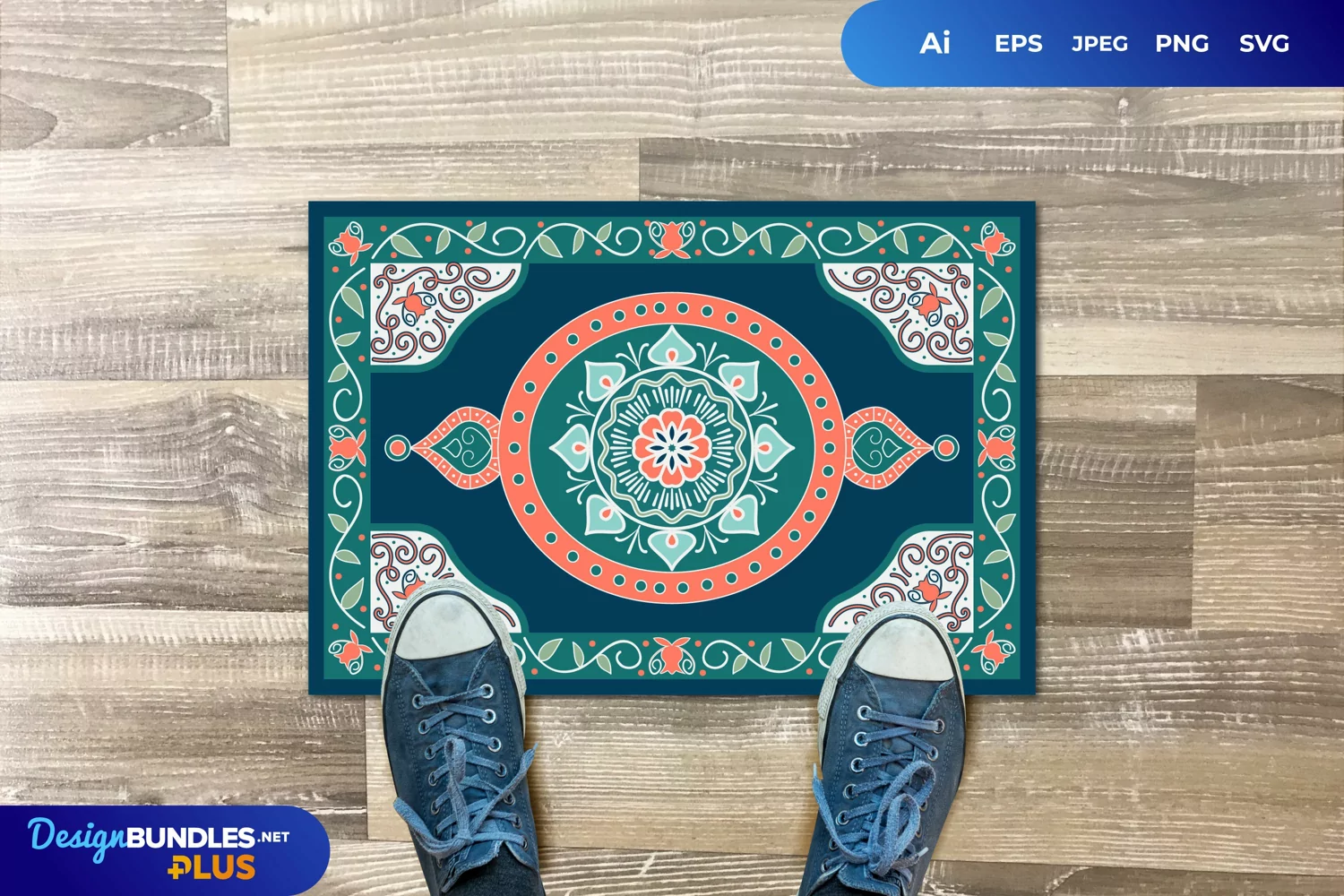 Vintage Turkish Rug Patern product image 1