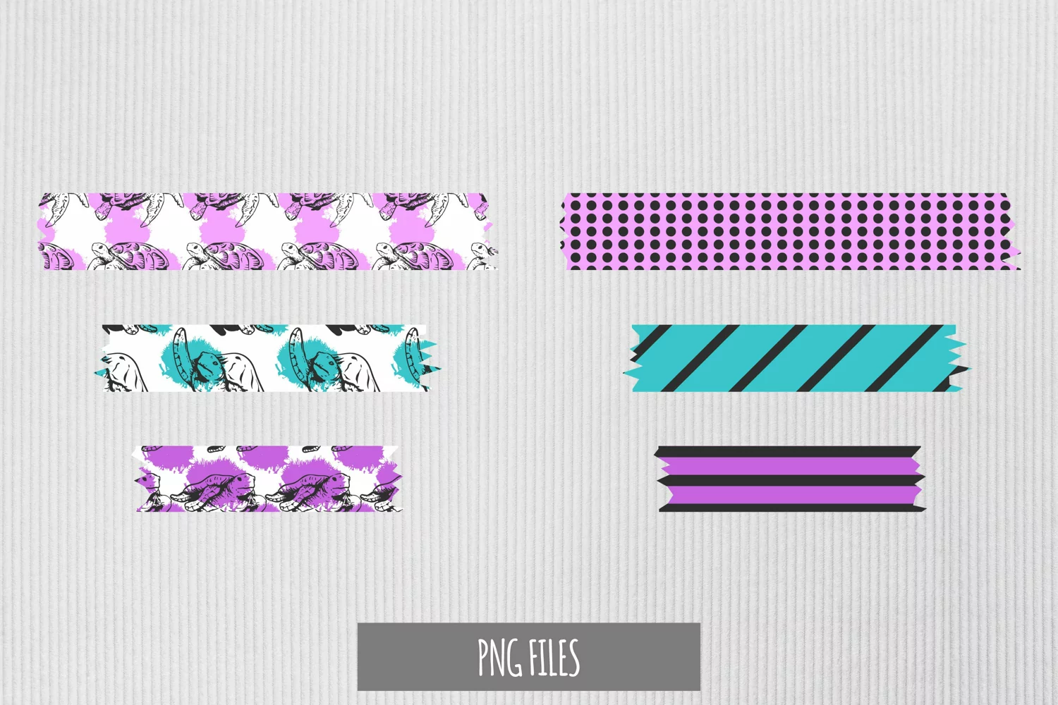 Vintage Turtle Pattern with Vintage Seamless Pattern Tape product image 1