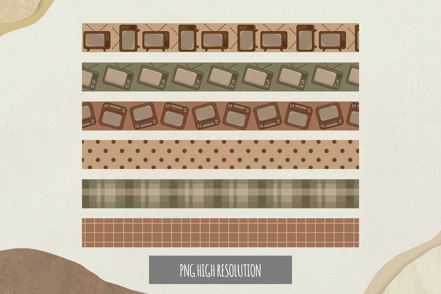Vintage TV Seamless Strips product image 1