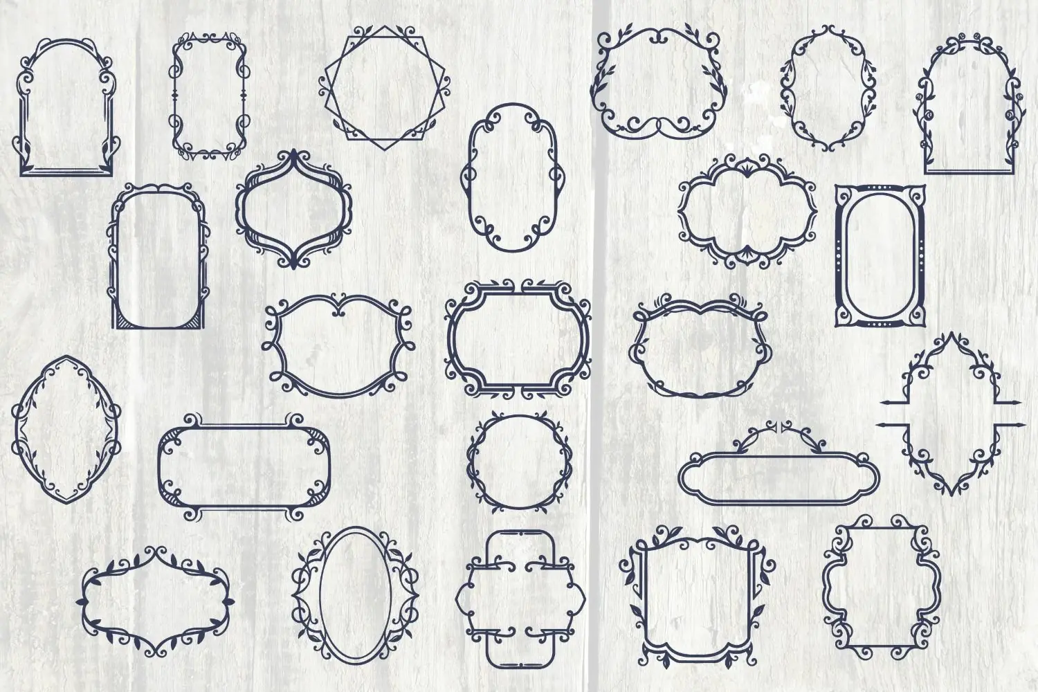 Vintage Wedding Frames Collection