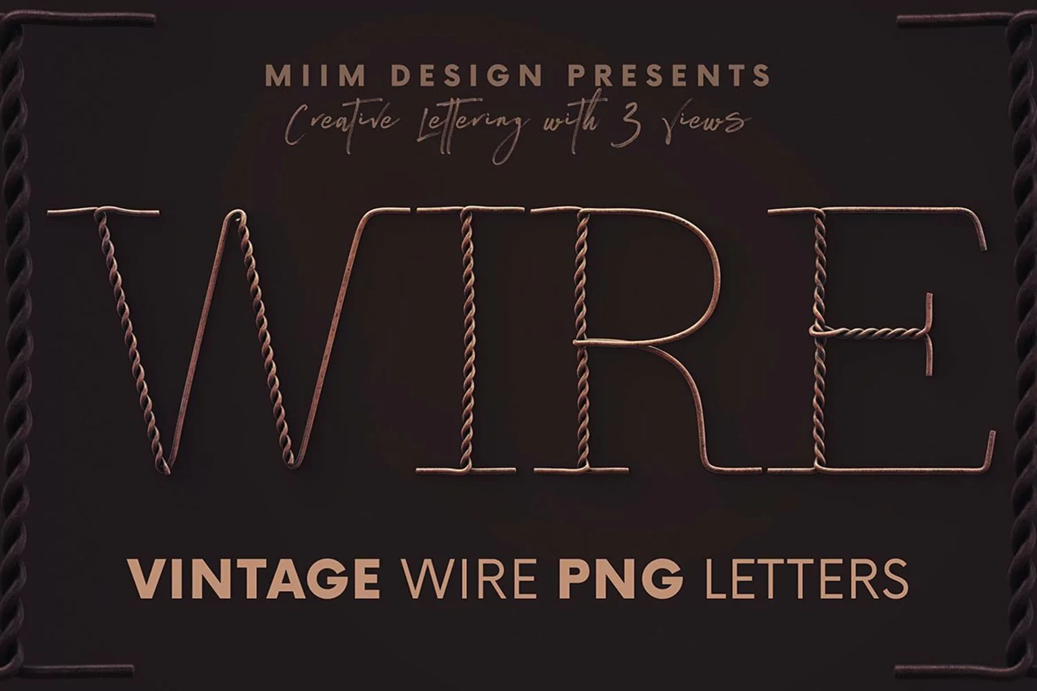 Vintage Wire 3D Lettering product image 1