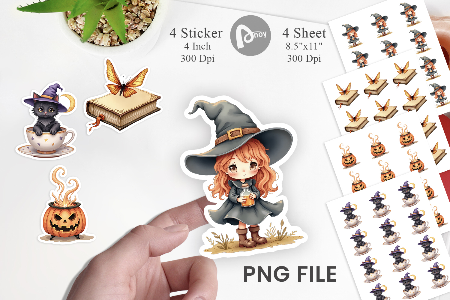 Vintage Witchy Vibes Sticker product image 1