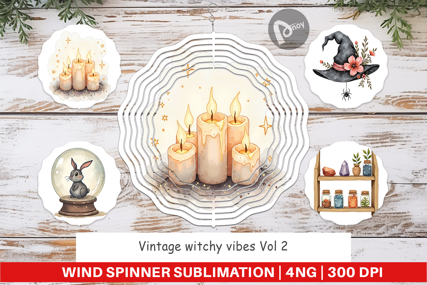 Wind Spinner Vintage Witchy Vibes product image 1