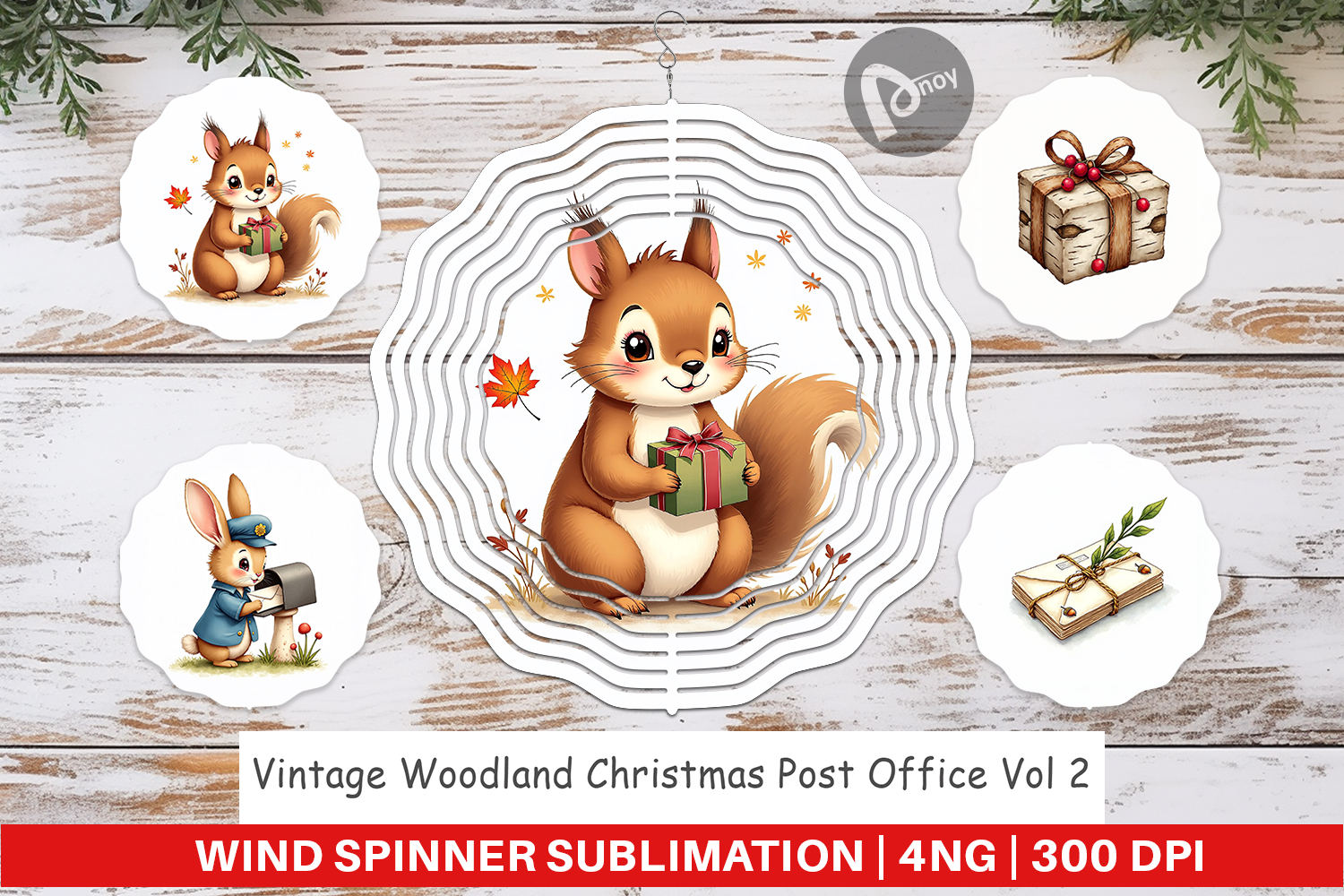 Vintage Woodland Post Office Wind Spinner product image 1