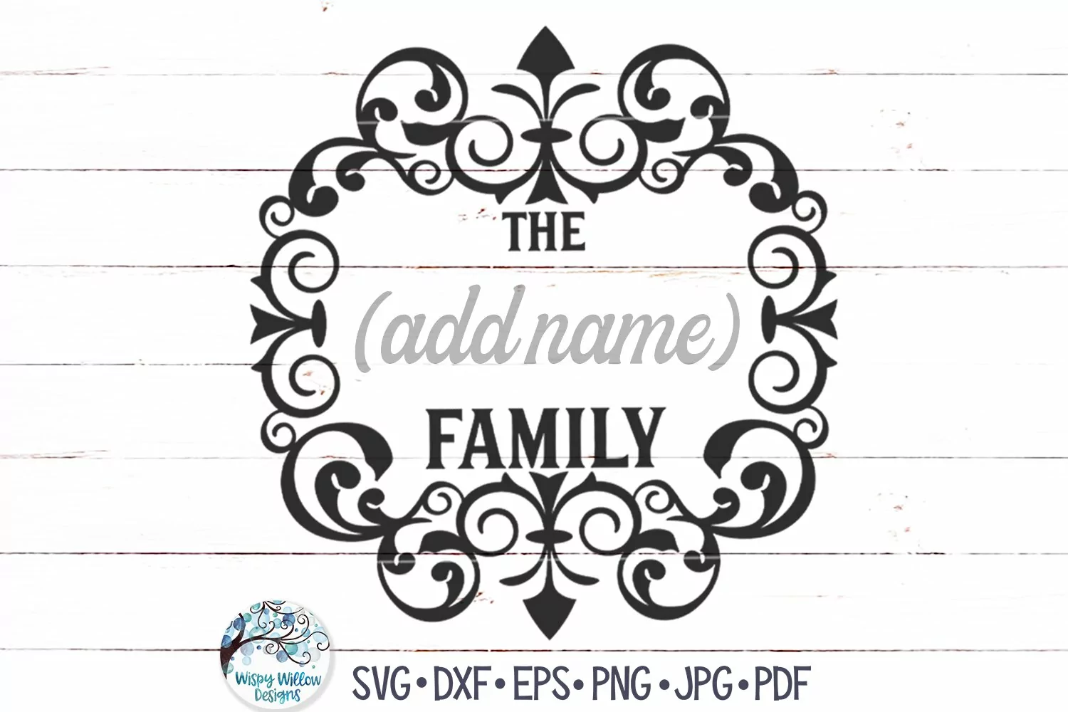 Vintage Family Name Sign SVG product image 1