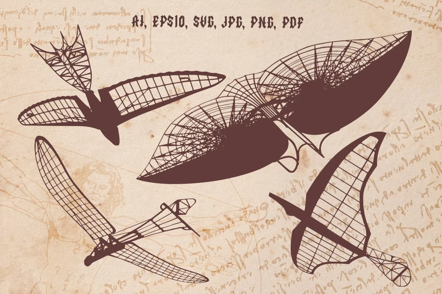 Vintage Steampunk Aircrafts product image 1