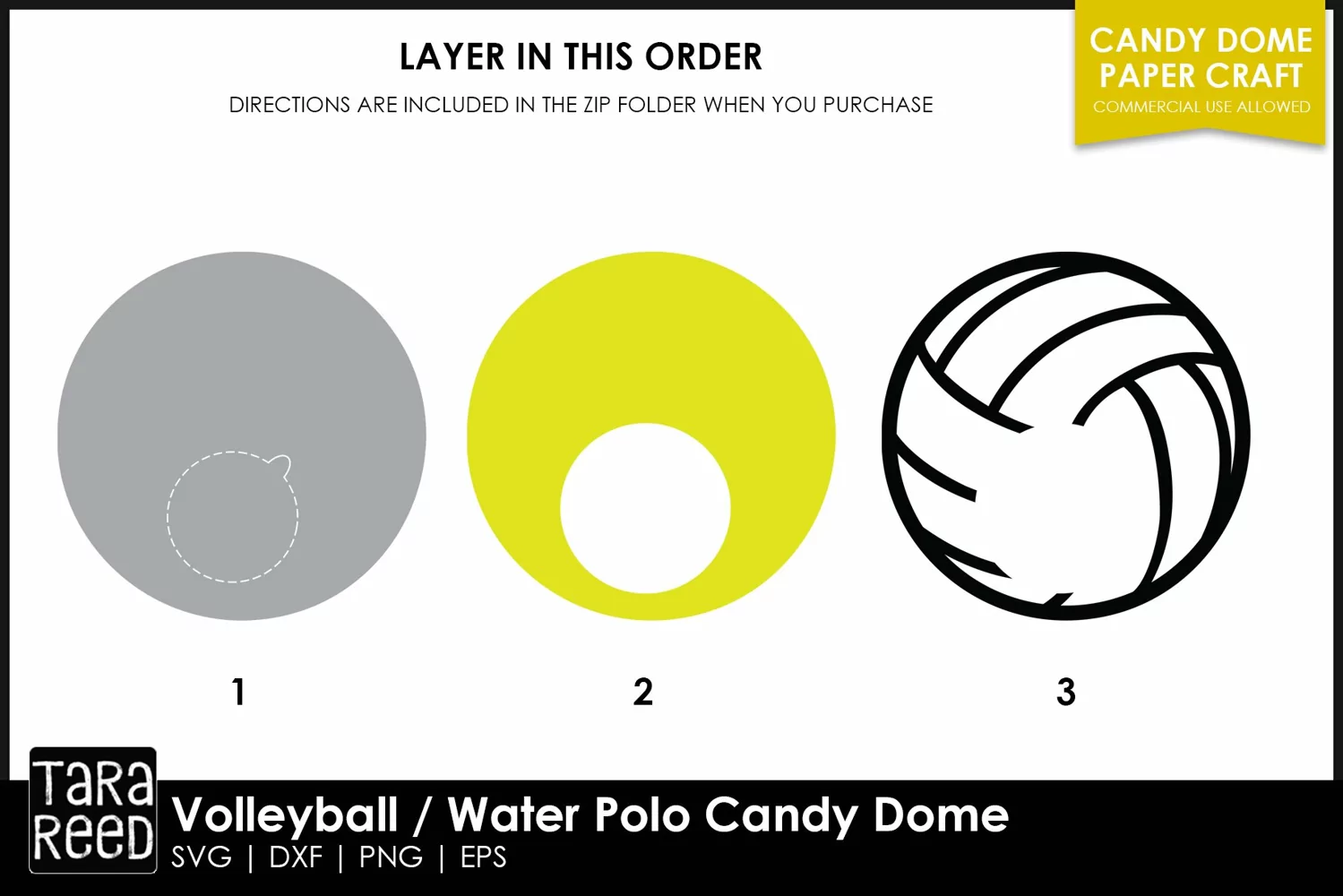 Volleyball SVG | Candy Dome SVG | Water Polo SVG