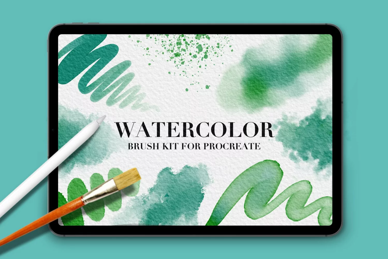 Watercolor Kit for Procreate - 13 Brushes product image 1