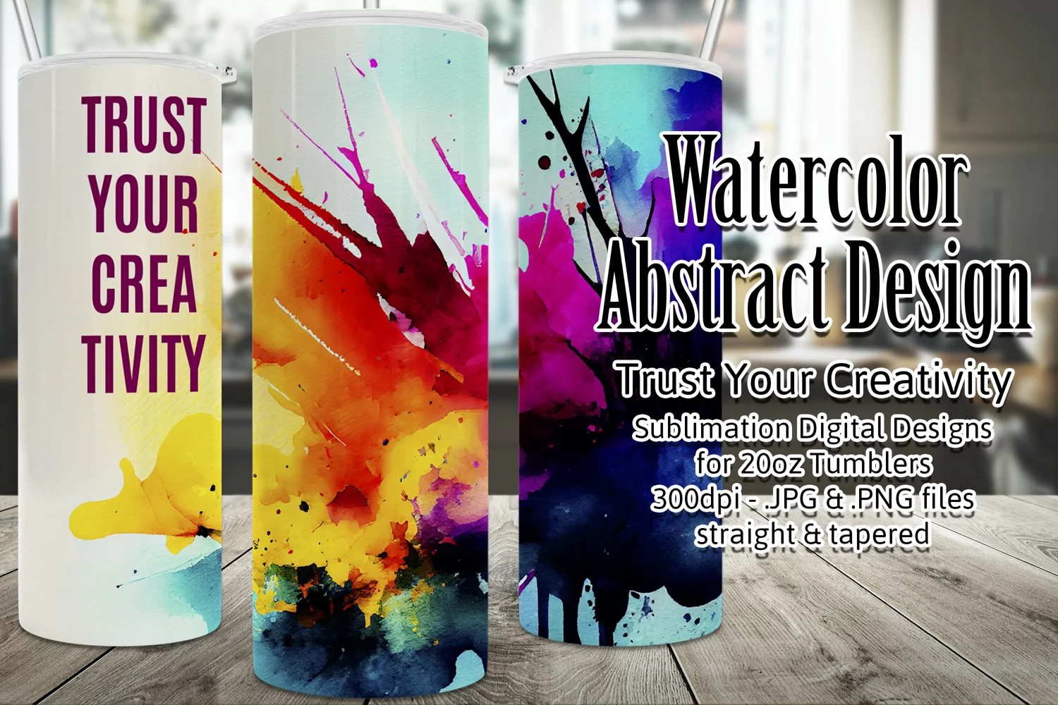 Trust Your Creativity Tumbler Wrap, Sublimation 20oz Tumbler product image 1