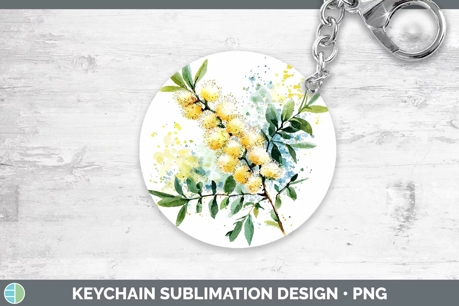 GorgeousWatercolor Keychain design.