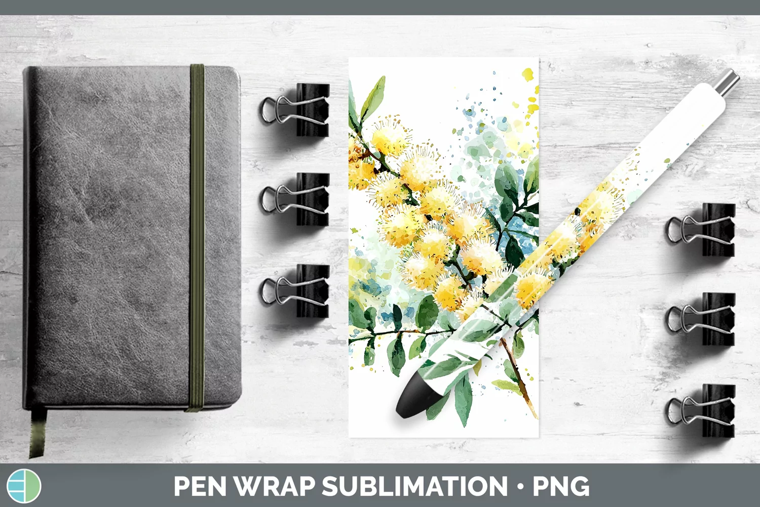 GorgeousWatercolor Pen Wrap design.