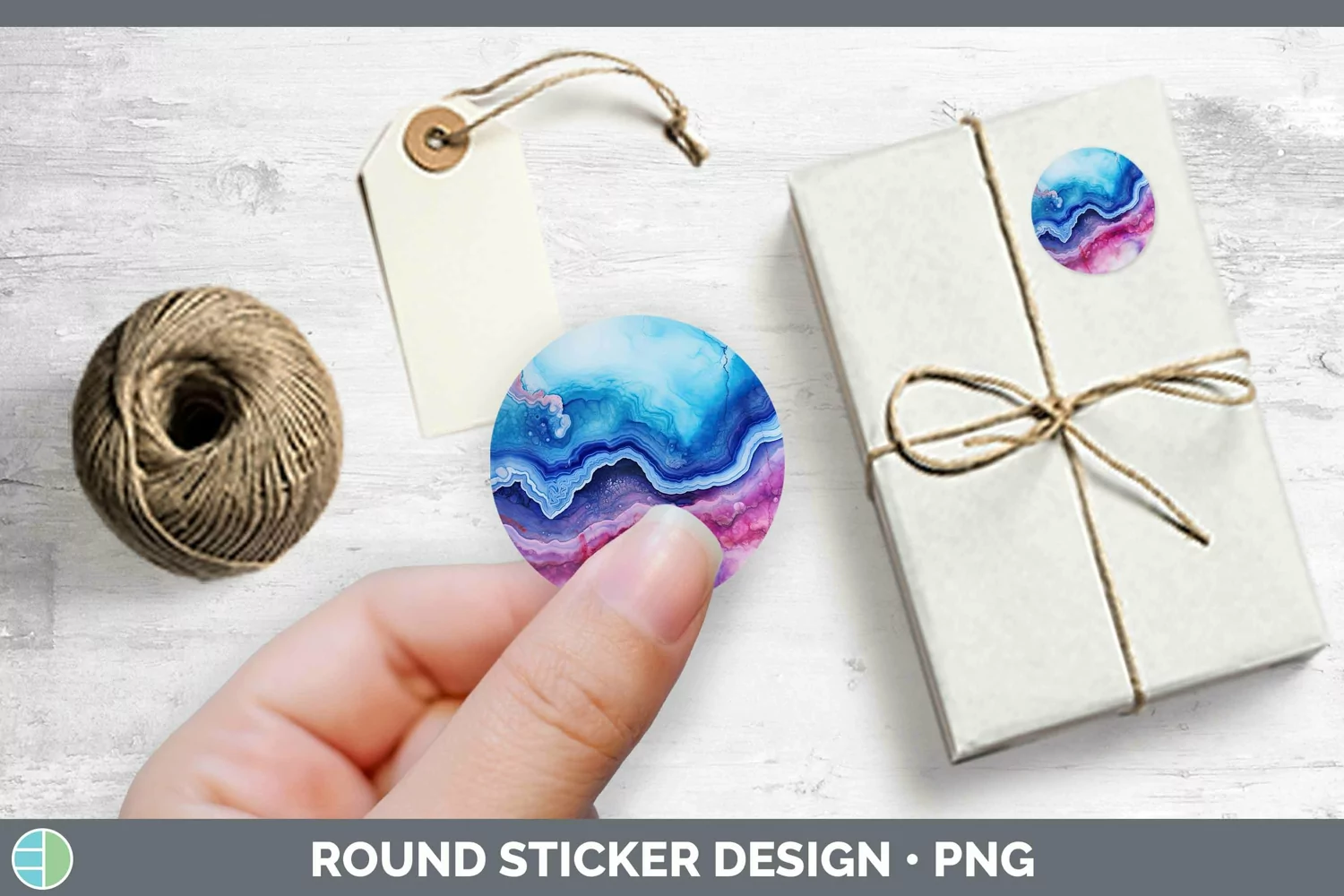 GorgeousWatercolor Stickers design.