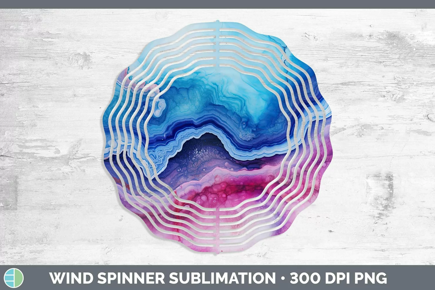 GorgeousWatercolor Wind Spinner design.