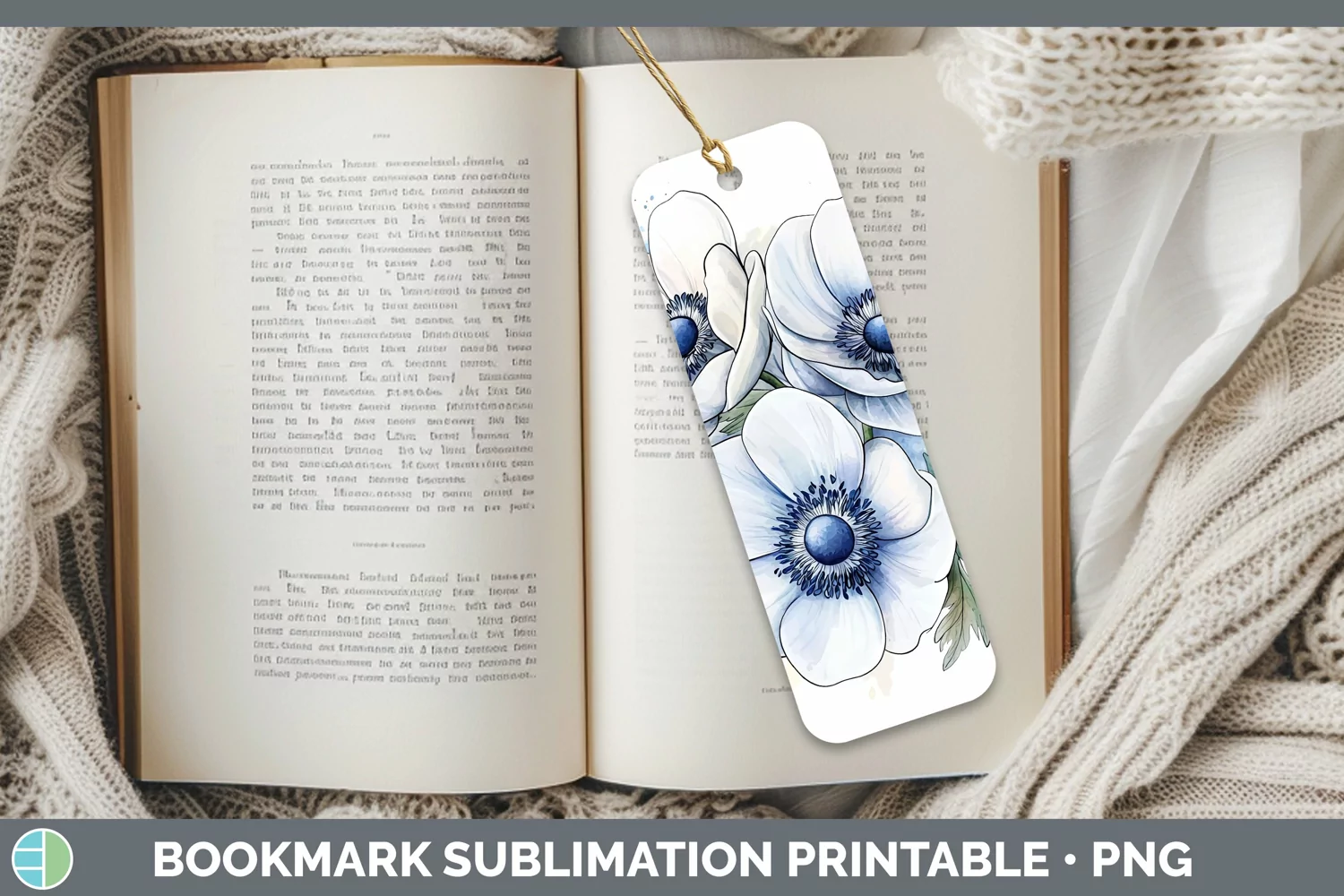 GorgeousWatercolor Bookmark design.