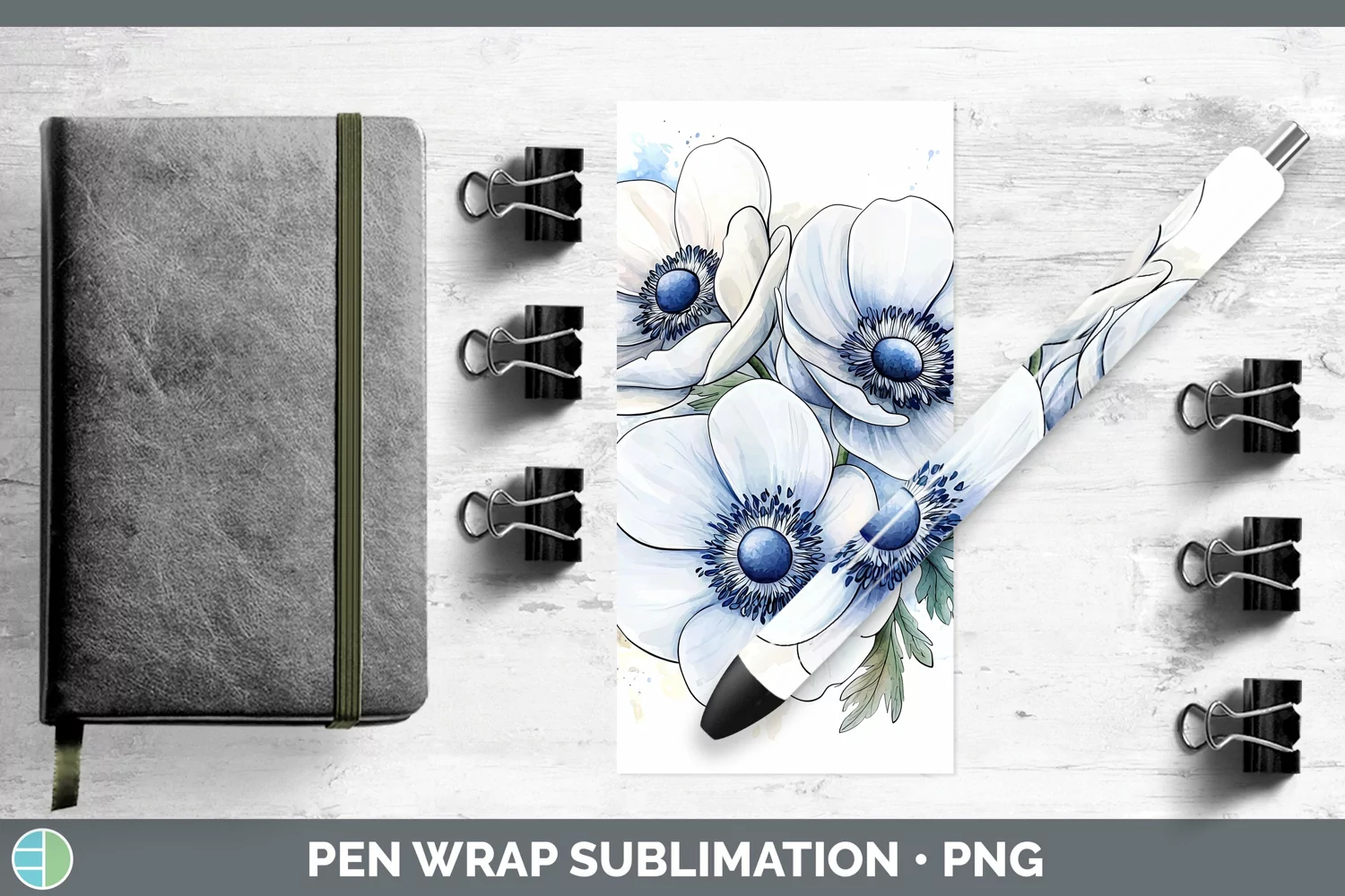 GorgeousWatercolor Pen Wrap design.