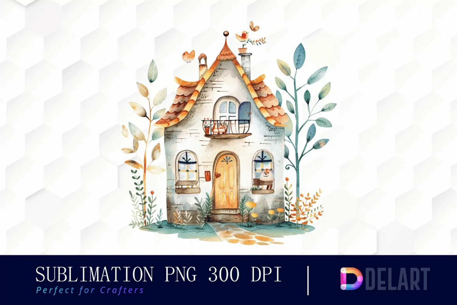 Animals House Sublimation PNG Clipart product image 1