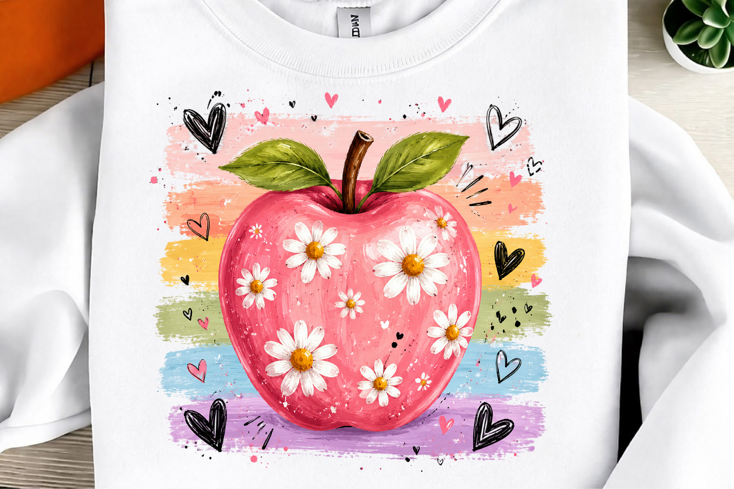 Watercolor Apple Teacher PNG product image 1