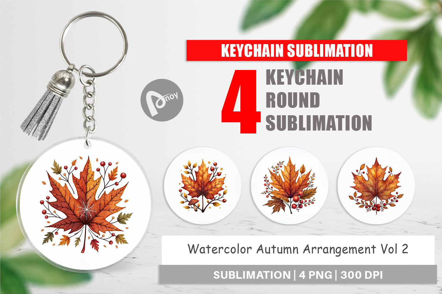 Autumn Arrangement Keychain product image 1