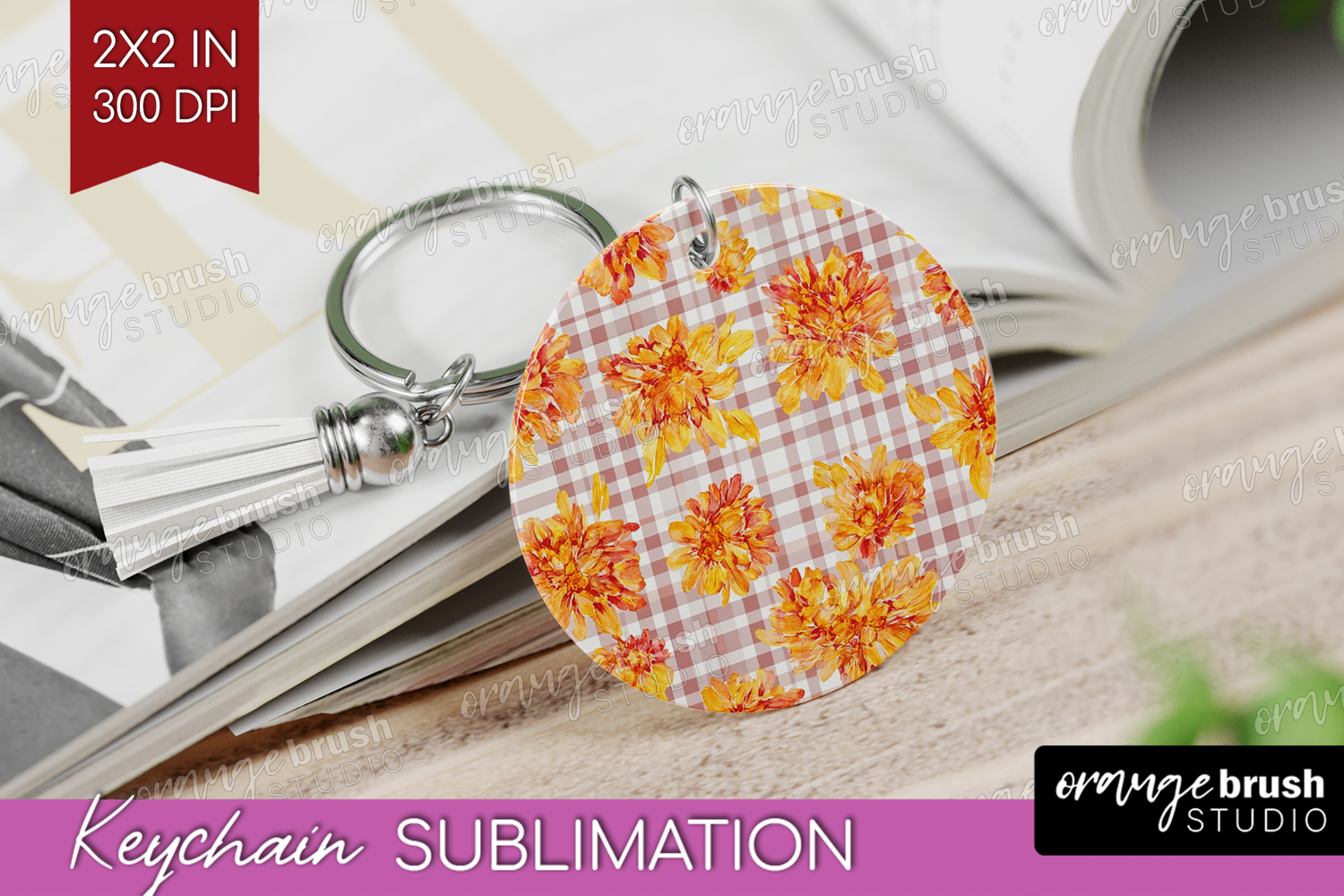 Cozy Autumn Keychain PNG - Harvest Season Keychain product image 1