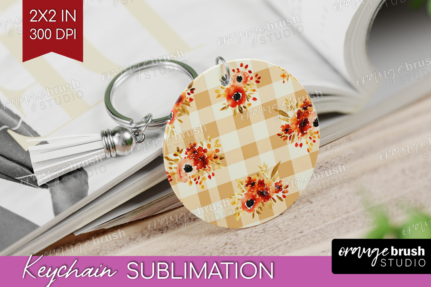 Cozy Autumn Keychain PNG - Harvest Season Keychain product image 1