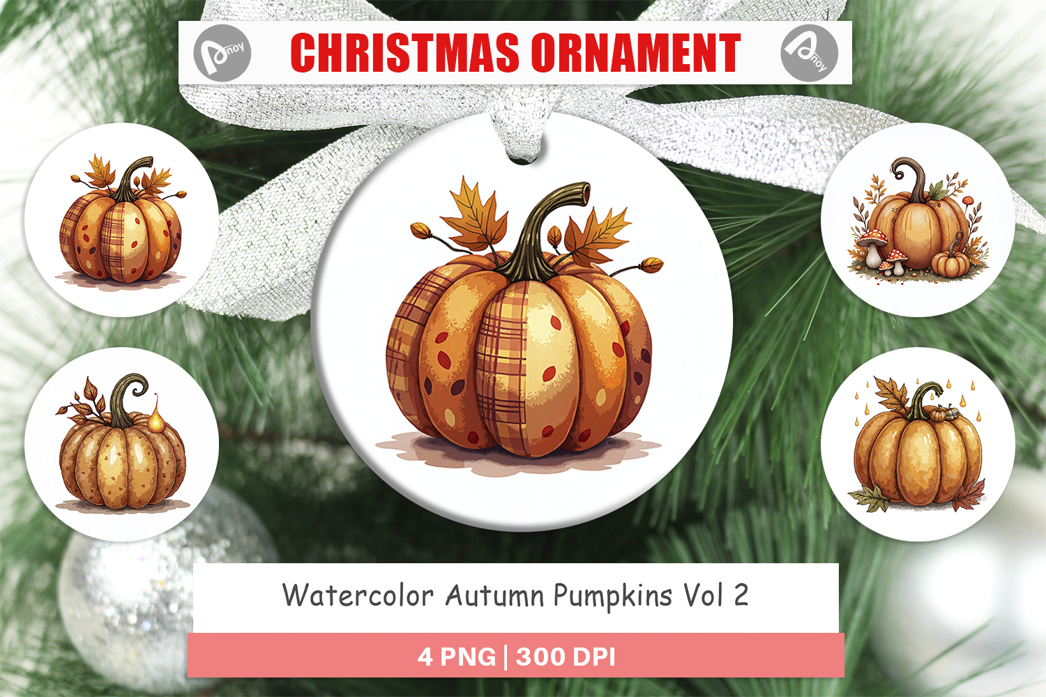 Autumn Pumpkins Ornament product image 1