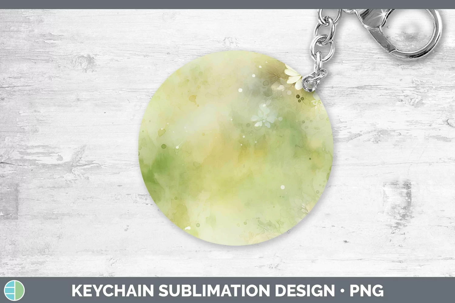 GorgeousWatercolor Keychain design.