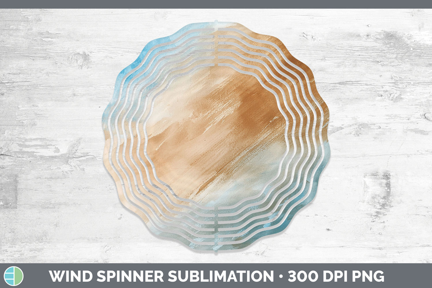 GorgeousWatercolor Wind Spinner design.
