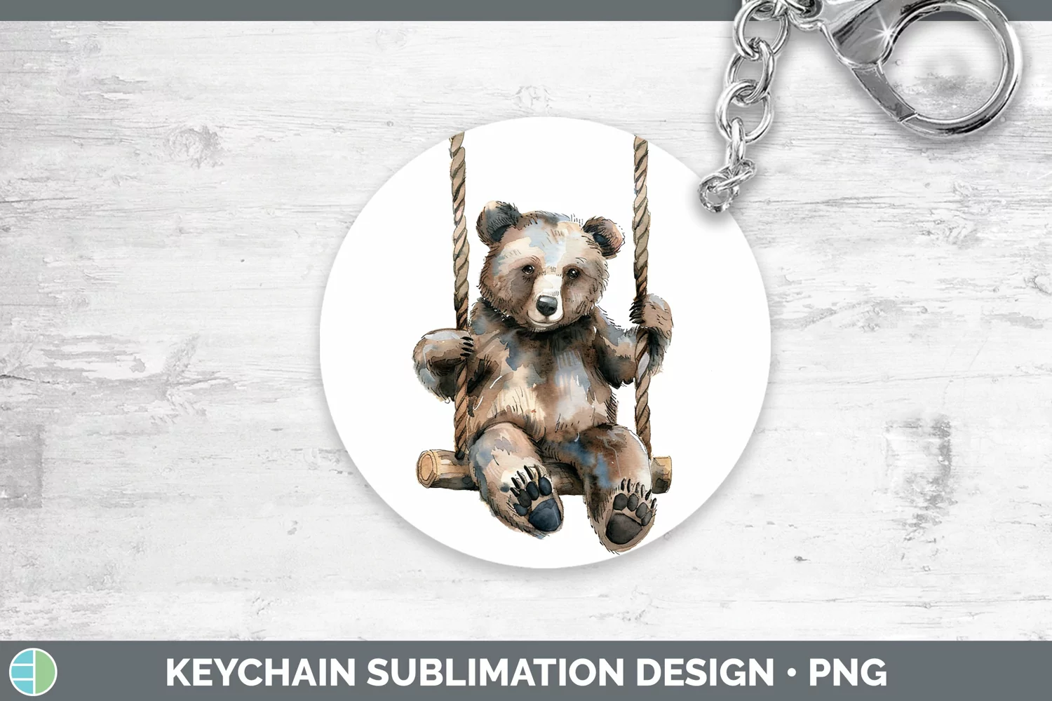 GorgeousWatercolor Keychain design.
