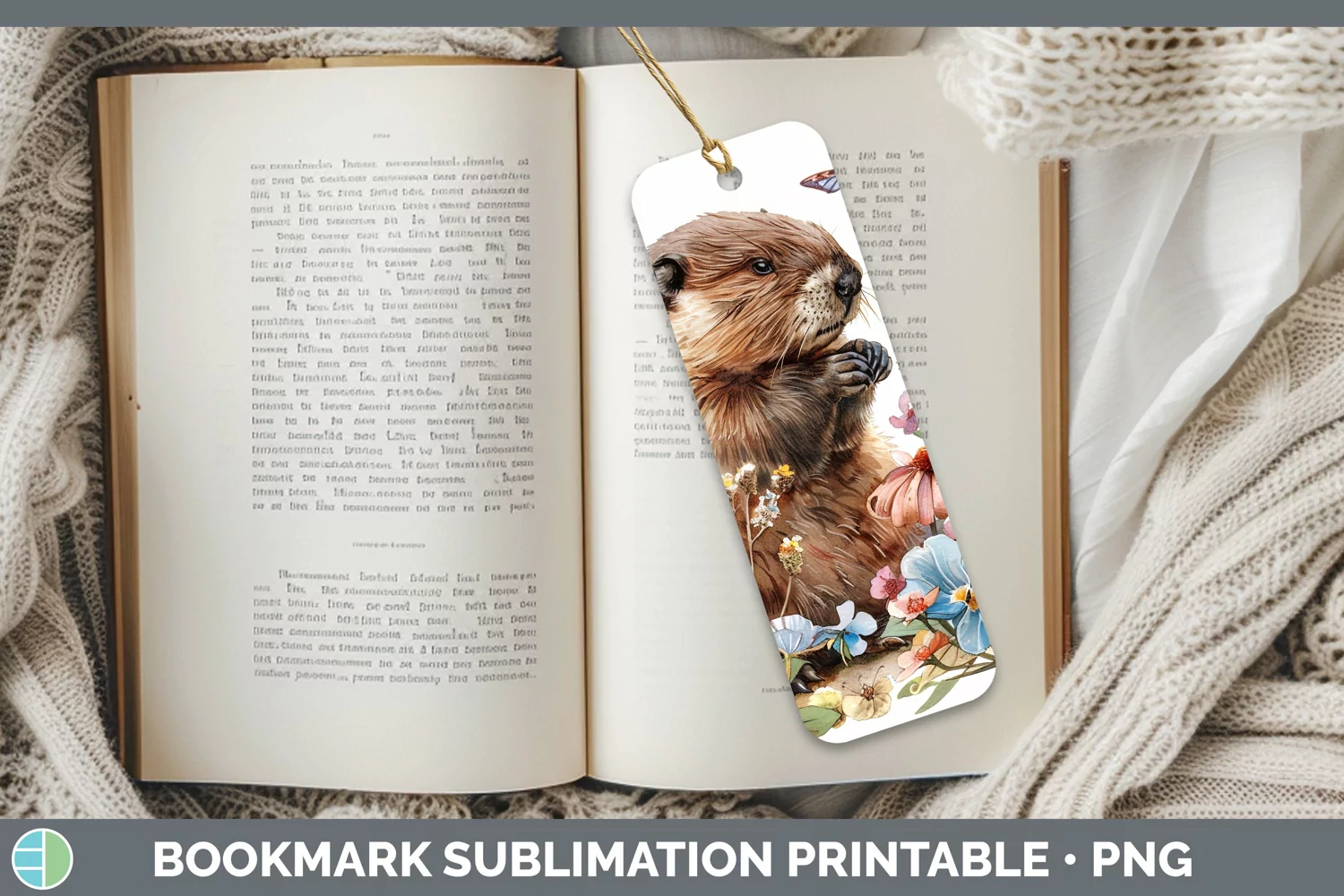 GorgeousWatercolor Bookmark design.