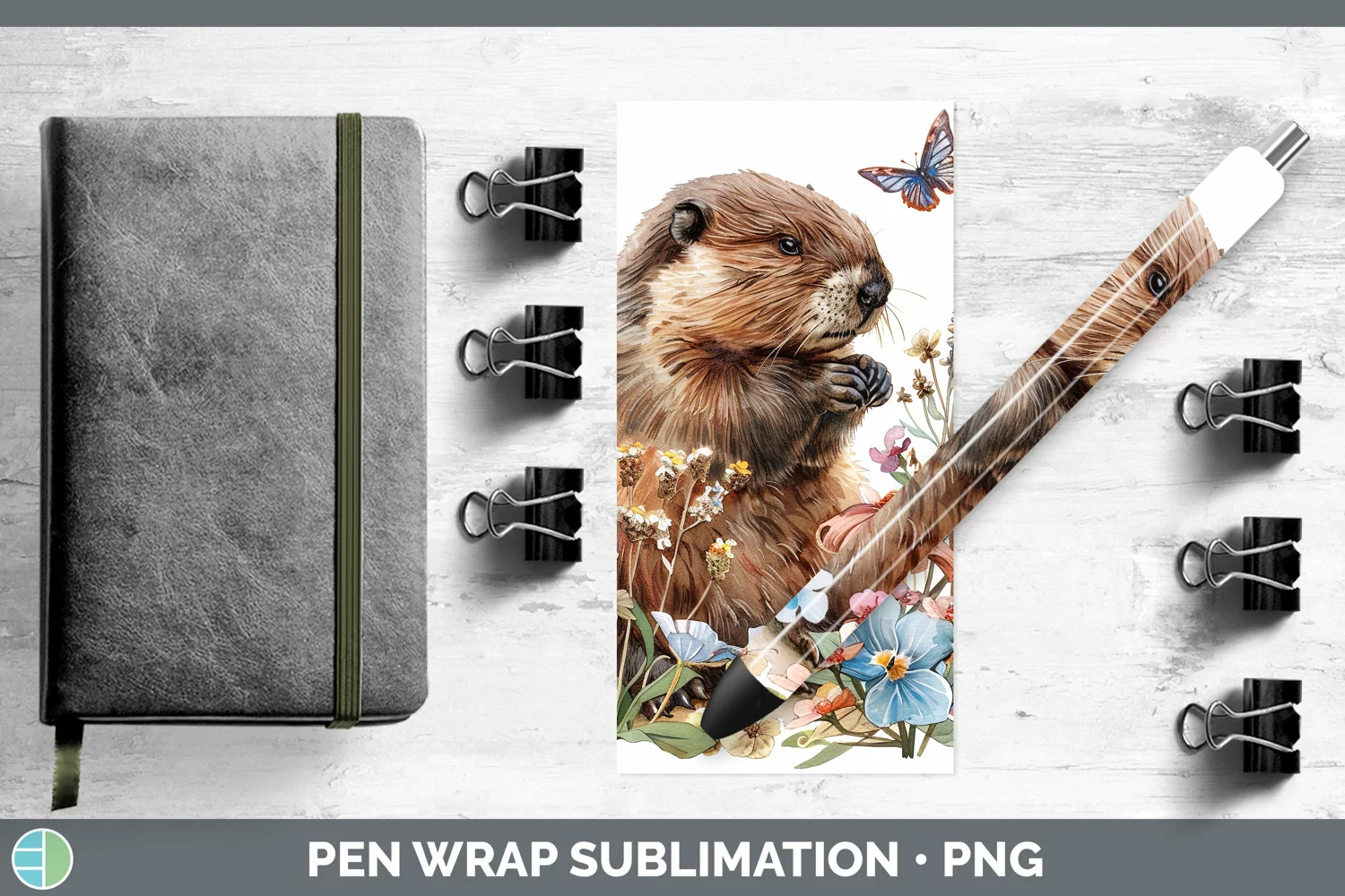 GorgeousWatercolor Pen Wrap design.