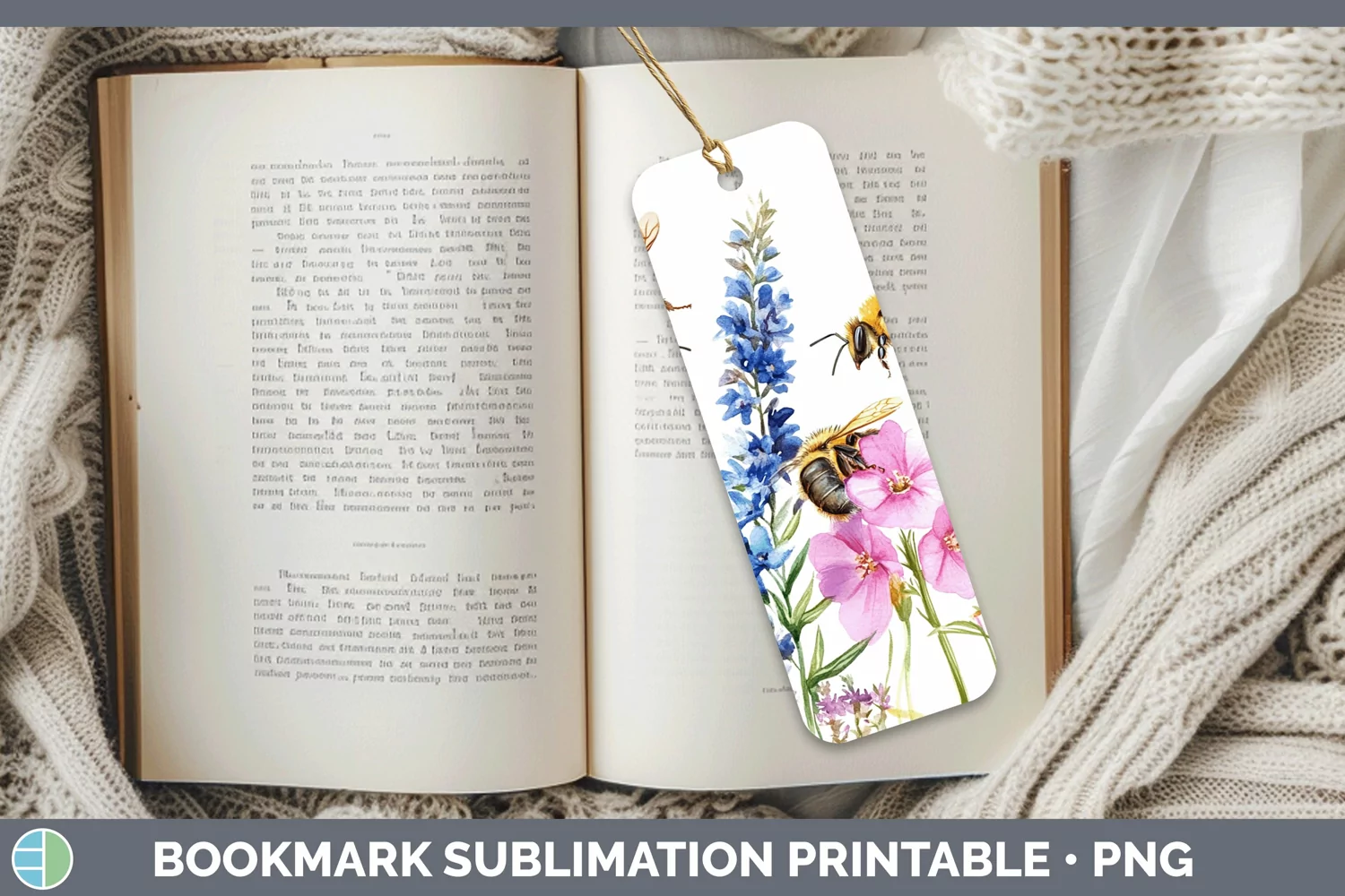 GorgeousWatercolor Bookmark design.