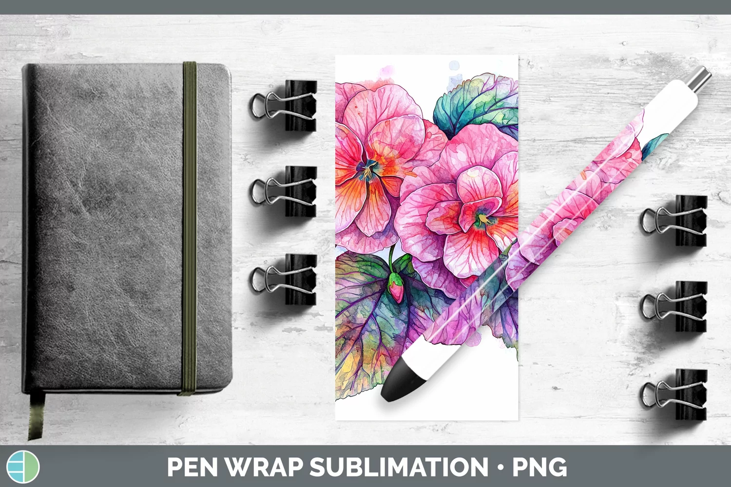 GorgeousWatercolor Pen Wrap design.