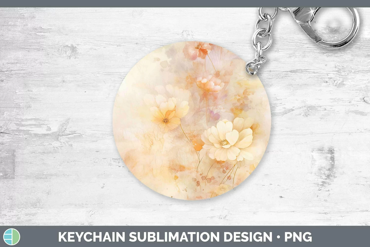 GorgeousWatercolor Keychain design.