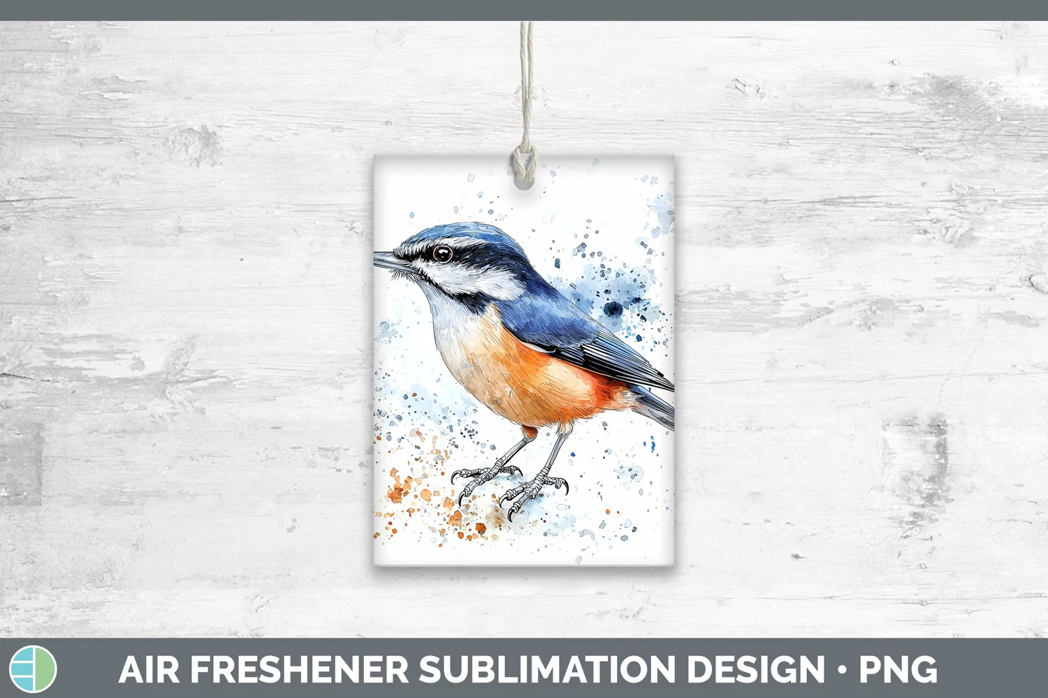 GorgeousWatercolor Bird Air Freshener design.