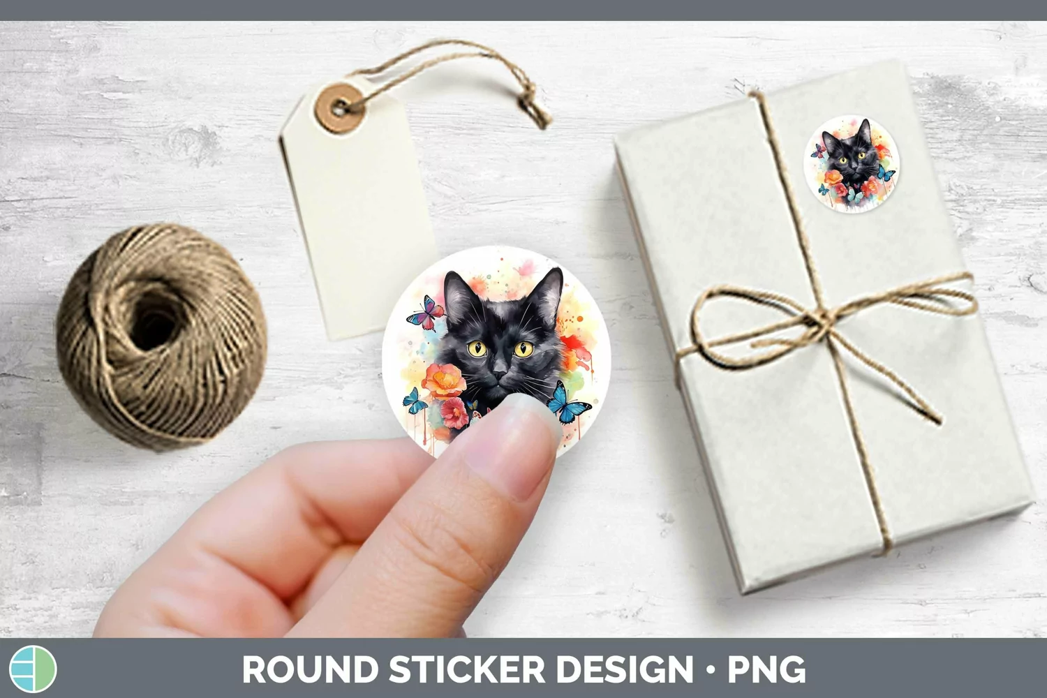 GorgeousWatercolor Stickers design.