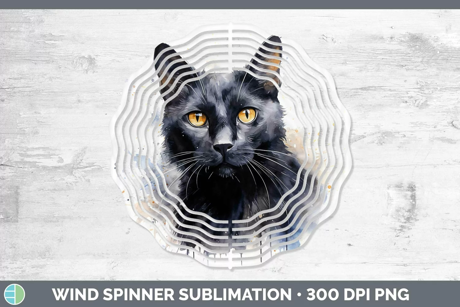GorgeousWatercolor Wind Spinner design.