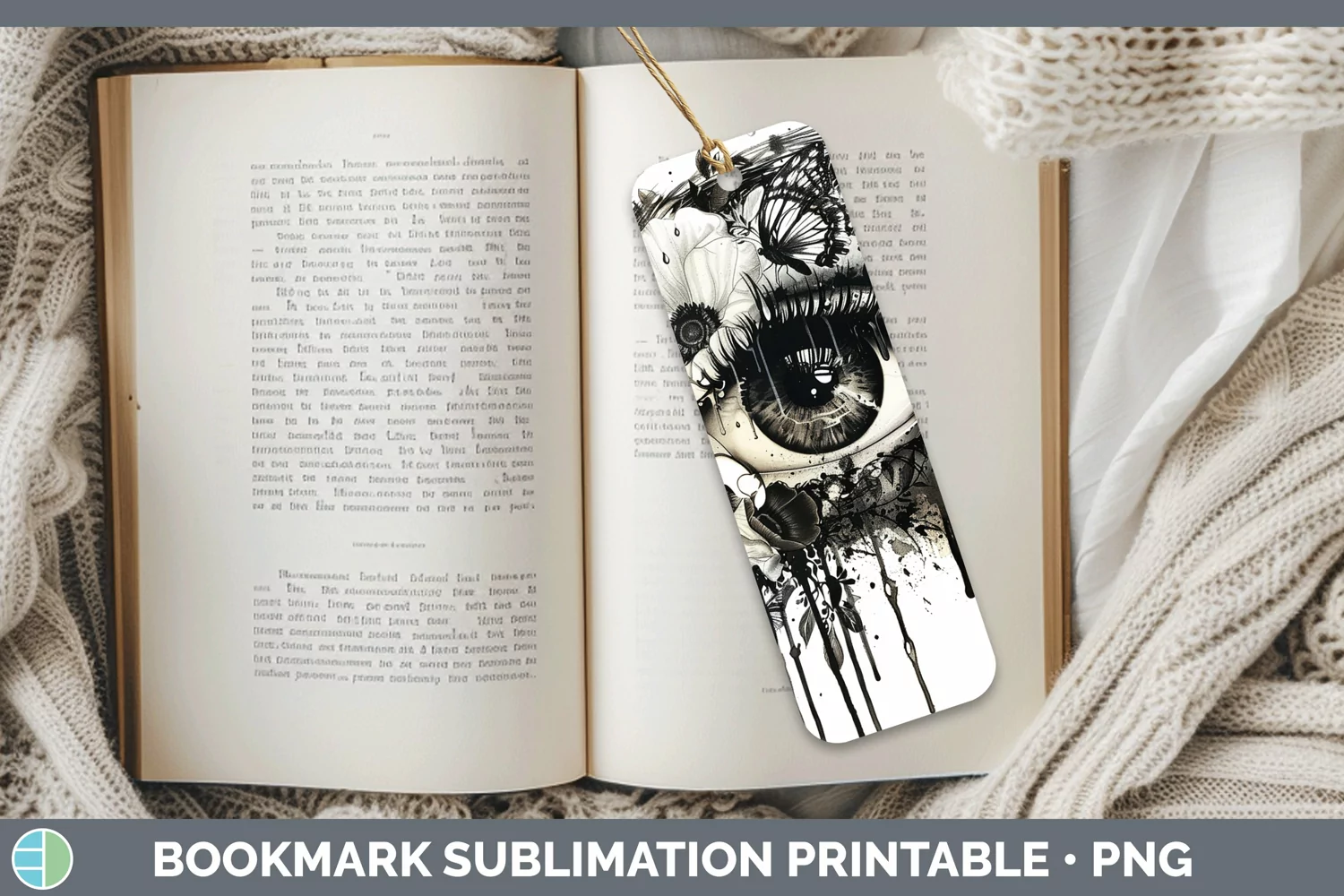 GorgeousWatercolor Bookmark design.