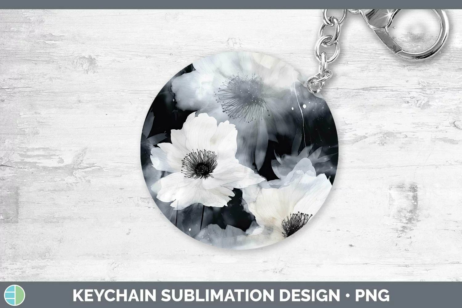 GorgeousWatercolor Keychain design.