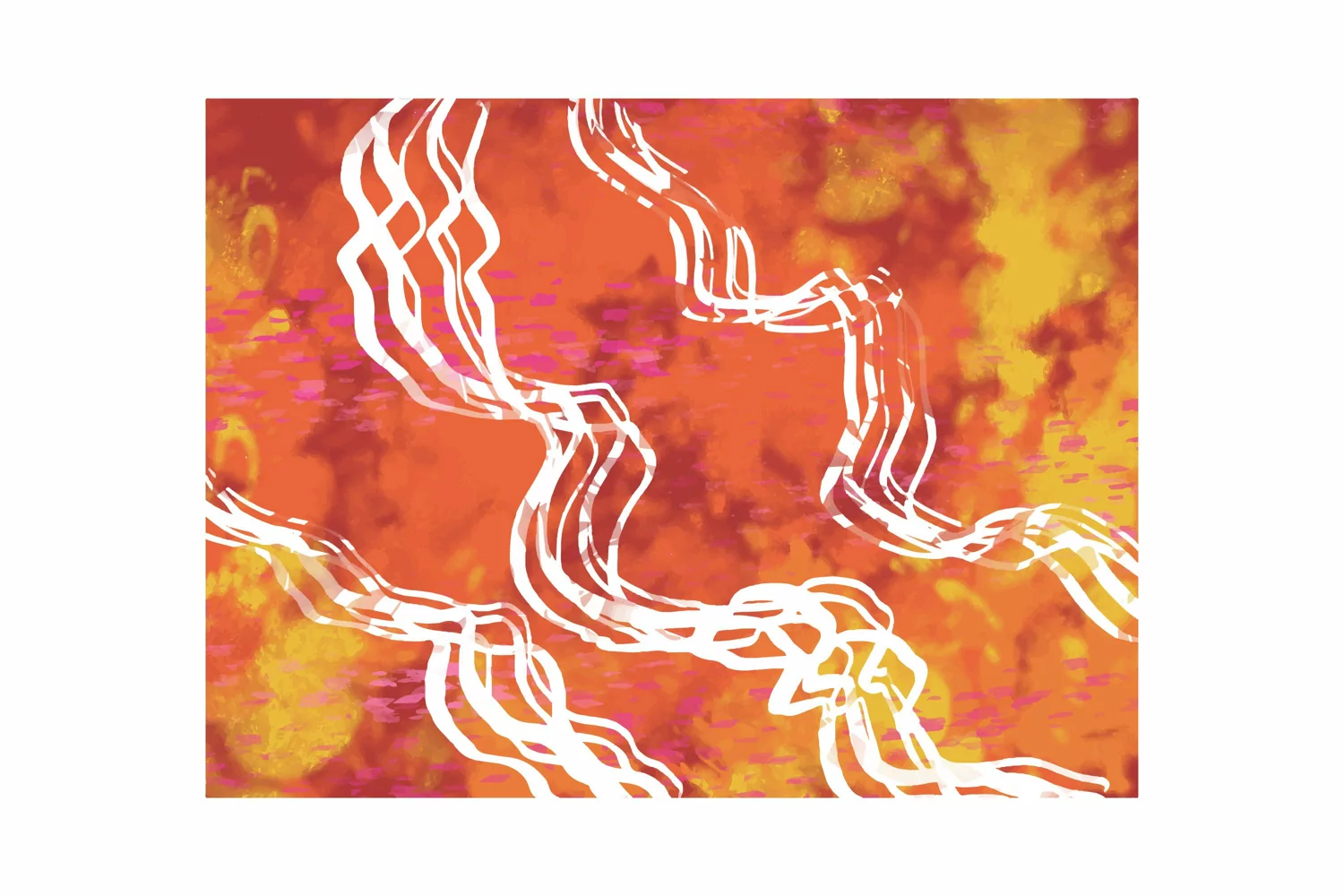 Watercolor Bleach for Sublimation Mouse Pad product image 1