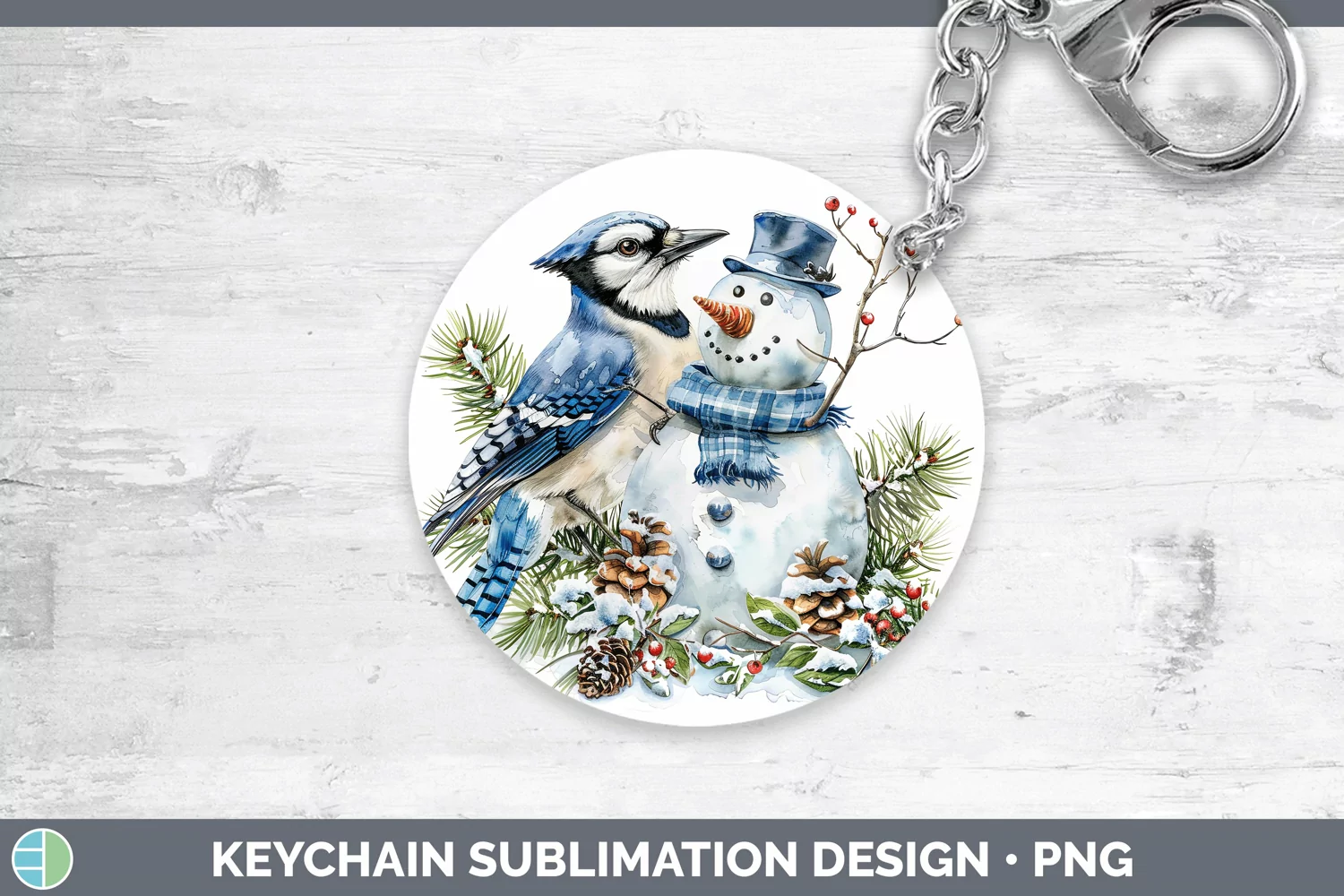 GorgeousWatercolor Keychain design.
