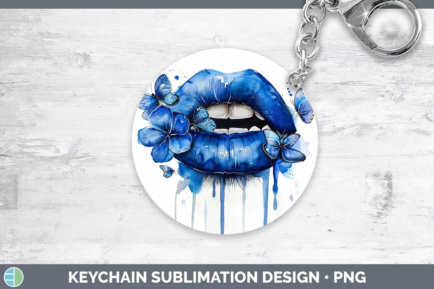 GorgeousWatercolor Keychain design.