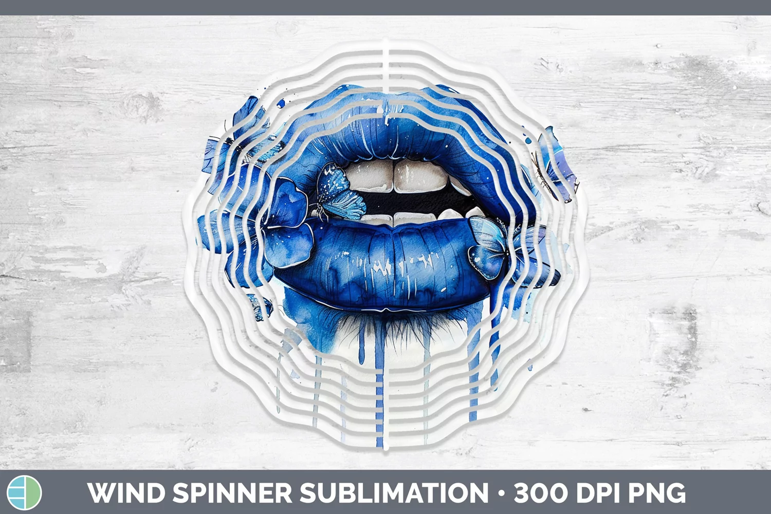 GorgeousWatercolor Wind Spinner design.