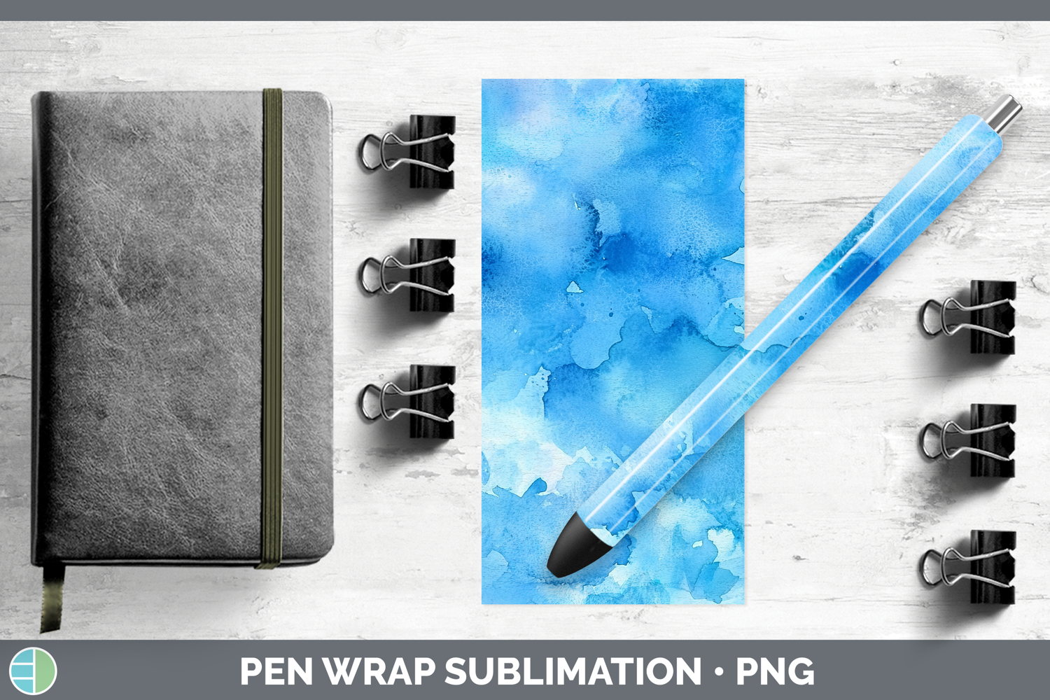 GorgeousWatercolor Pen Wrap design.