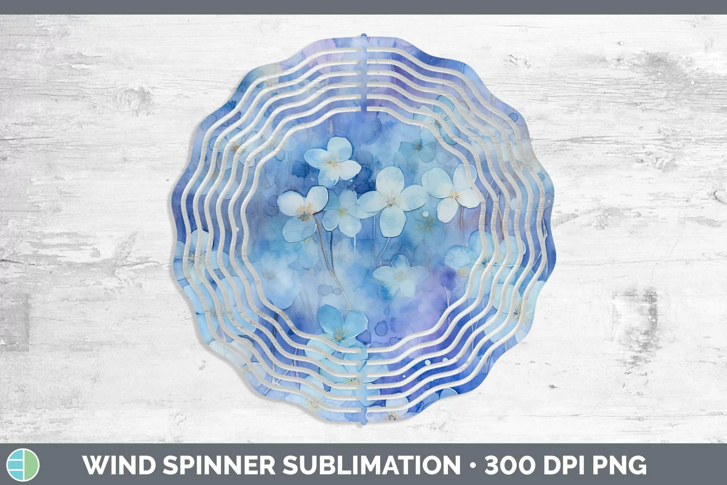 GorgeousWatercolor Wind Spinner design.