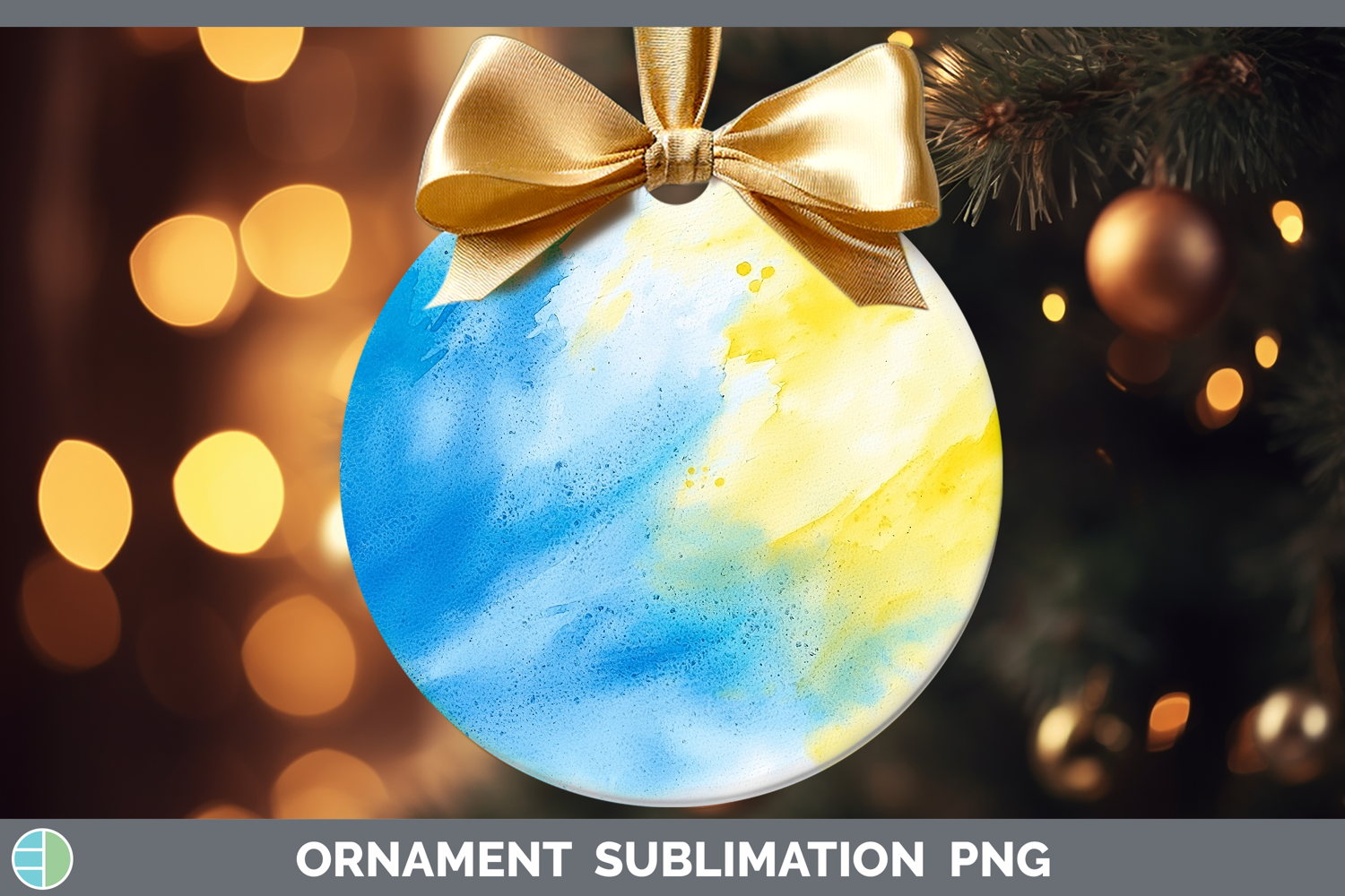 GorgeousWatercolor Ornament design.