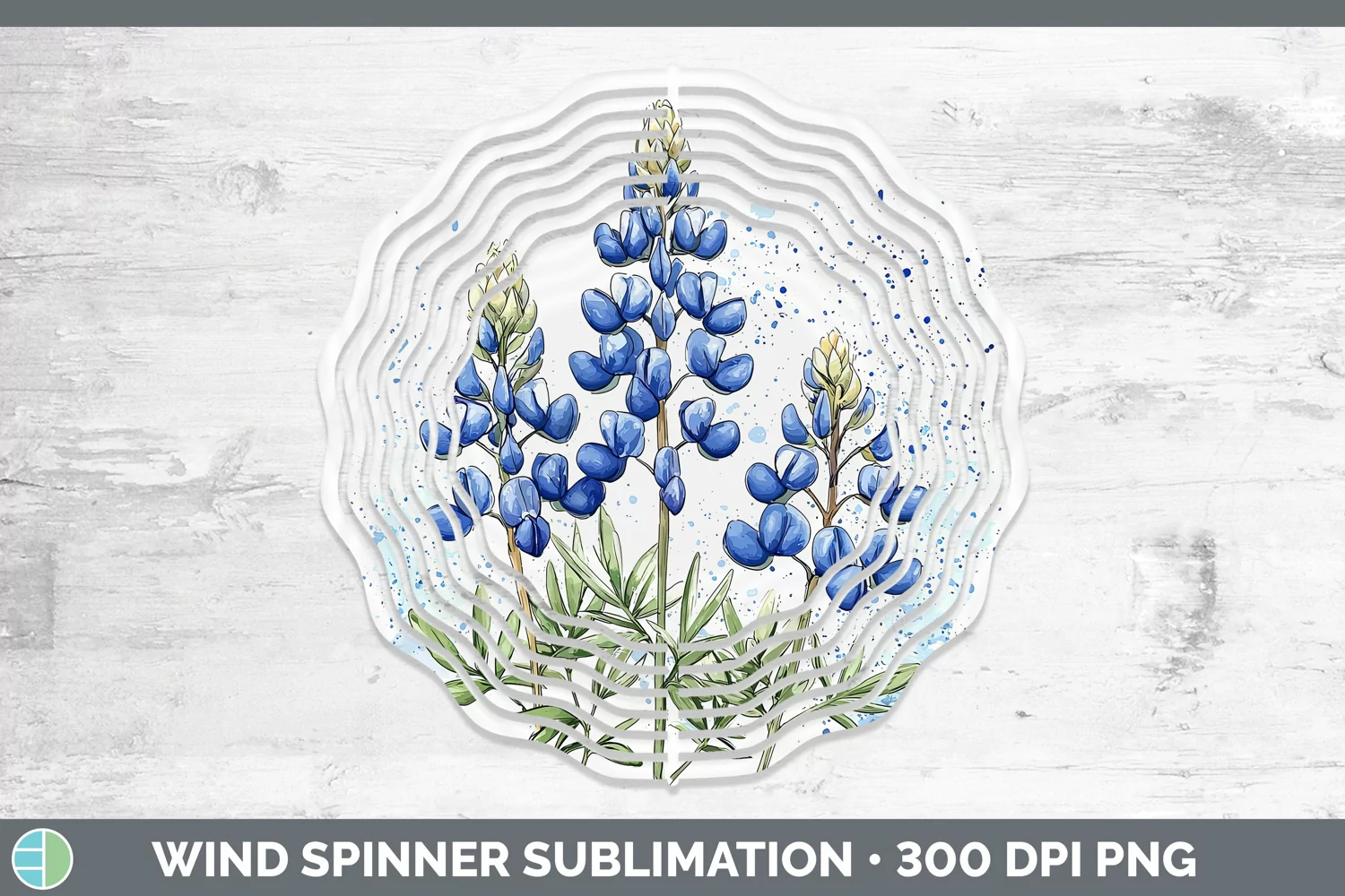 GorgeousWatercolor Wind Spinner design.