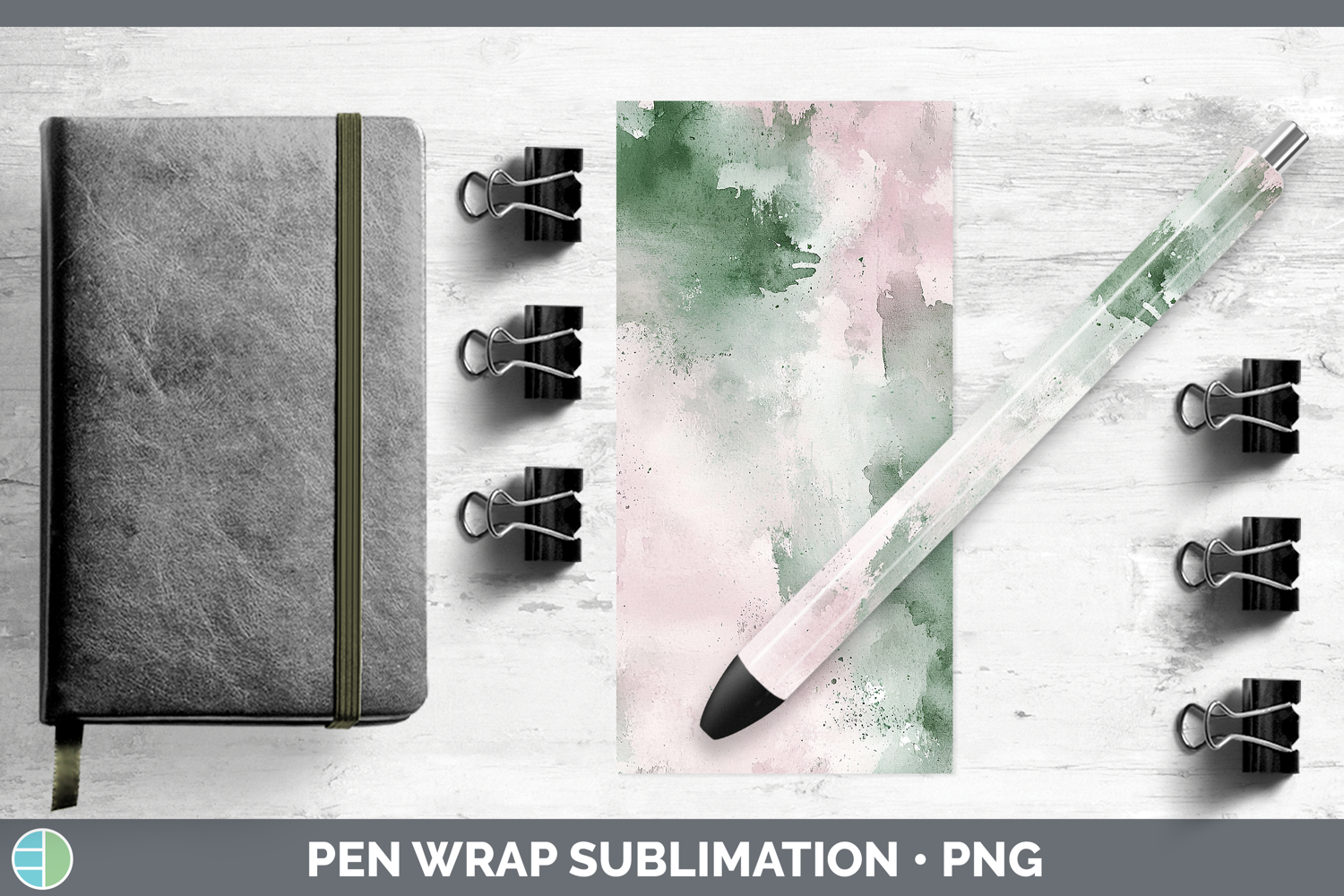 GorgeousWatercolor Pen Wrap design.