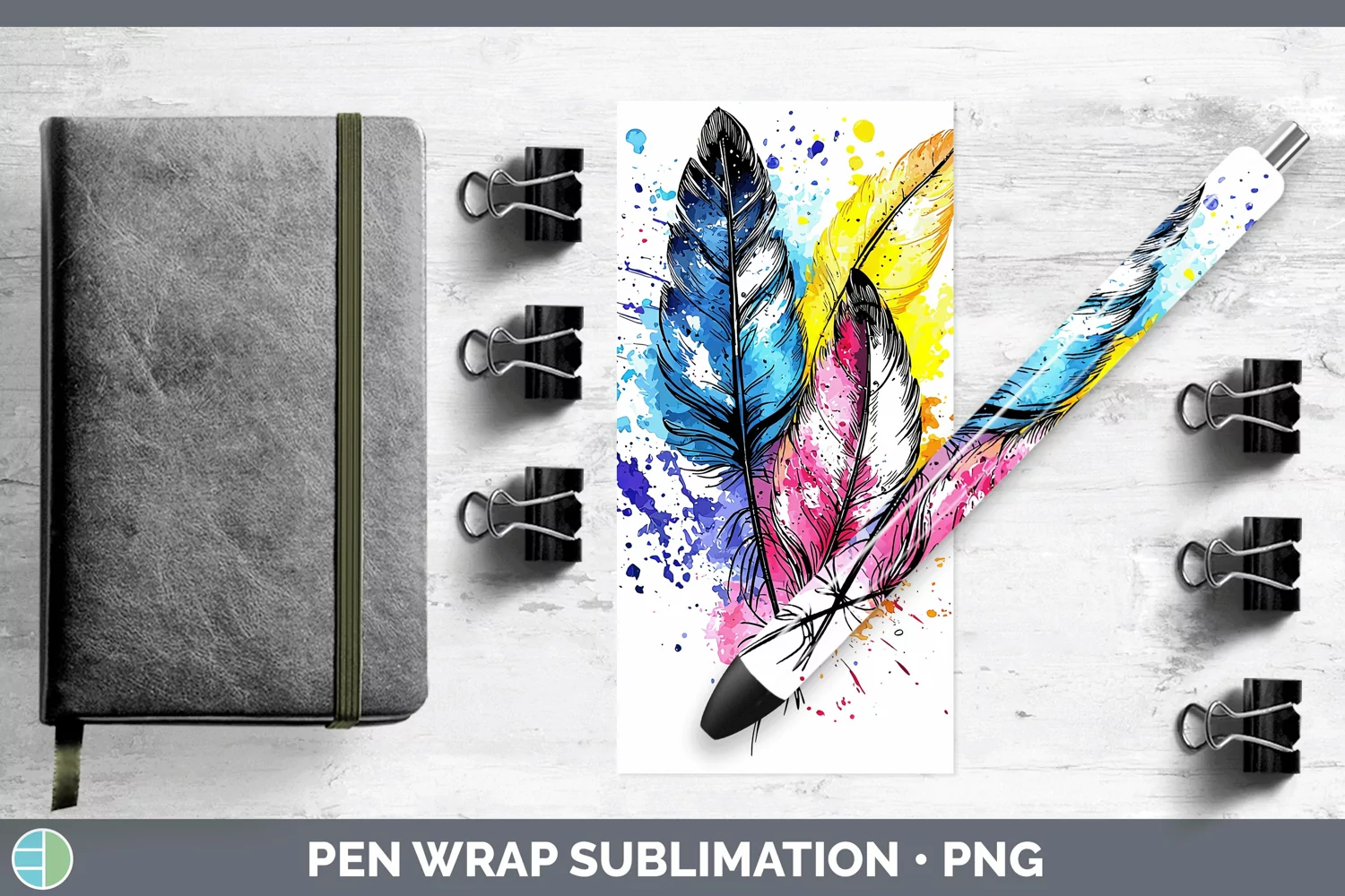 GorgeousWatercolor Pen Wrap design.