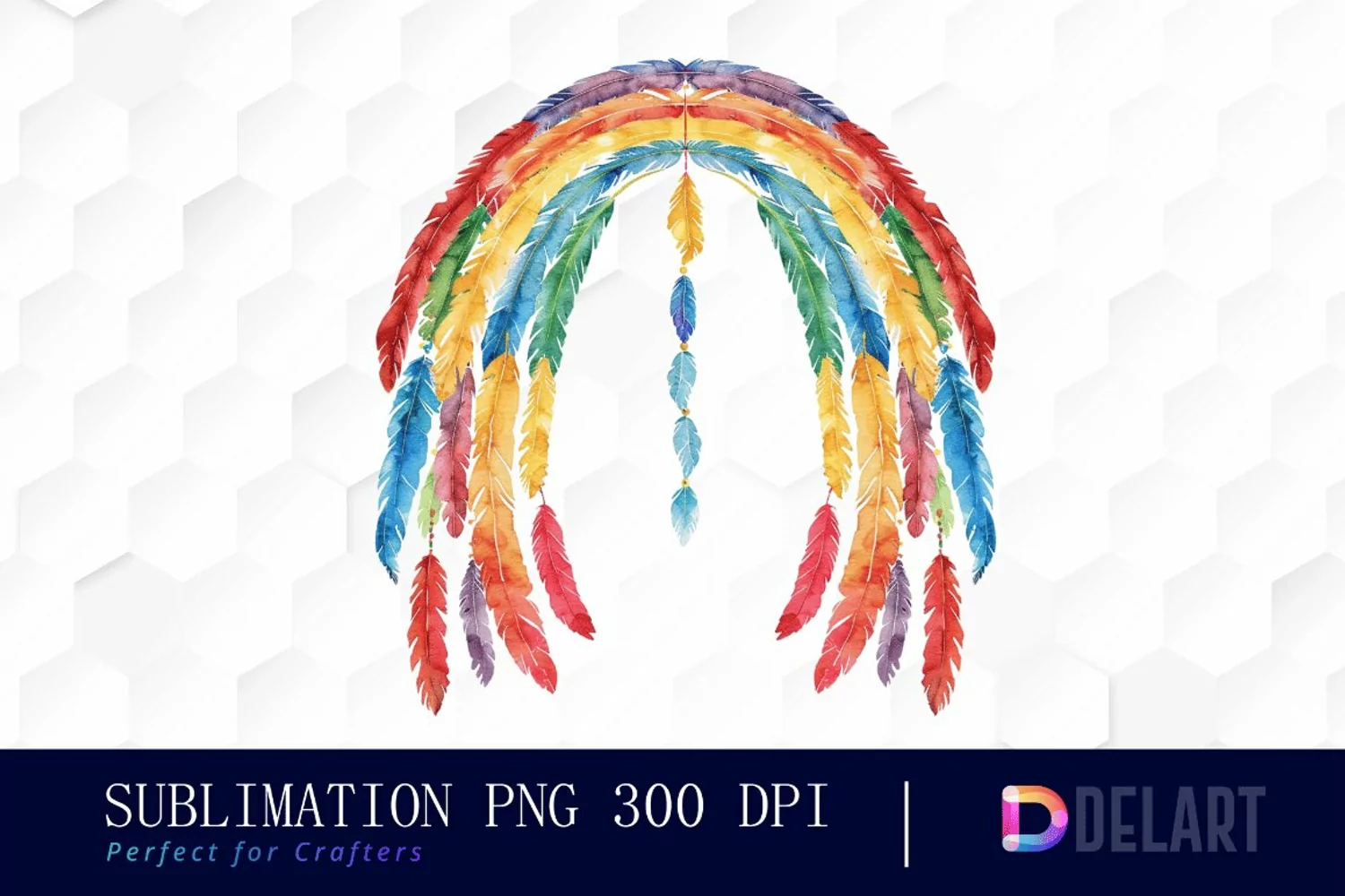 Boho Rainbow Graphics Clipart product image 1